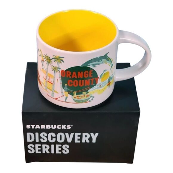 Starbucks Orange County Discovery Series Full Size 14 oz. Ceramic Mug NIB - Picture 5 of 8